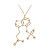 Image of Magic Mushrooms Molecule Structure Necklace