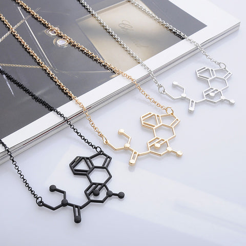 LSD Molecule Structure Necklace