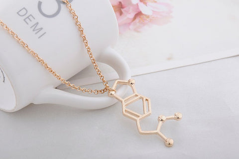 Ecstasy Molecule Structure Necklace