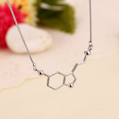 *Happy Hormone* Serotonin Molecule Structure Necklace