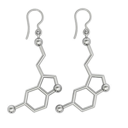 *Happy Hormone* Serotonin Molecule Structure Earrings