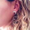 Image of *Moon Child* Crescent Moon Stud Earrings