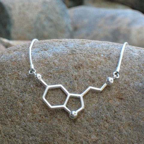 *Happy Hormone* Serotonin Molecule Structure Necklace