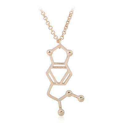 Ecstasy Molecule Structure Necklace