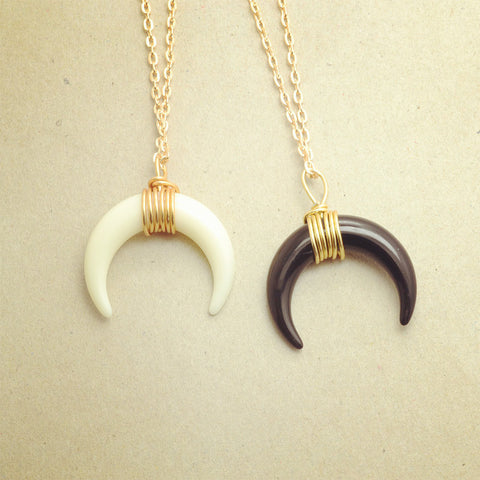 Crescent Moon Child Pendant necklace