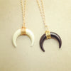 Image of Crescent Moon Child Pendant necklace