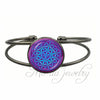 Image of Flower of Life Open Cuff Bangle