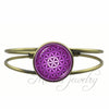 Image of Flower of Life Open Cuff Bangle