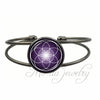 Image of Flower of Life Open Cuff Bangle