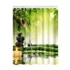 Image of Home Art Paintings Pictures 3D Pattern Shower Curtain Bathroom Waterproof Fabric Lake House Nature Country Rustic