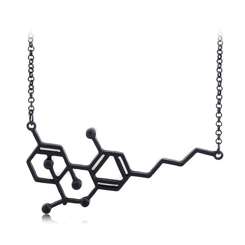 THC Molecule Structure Necklace