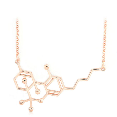 THC Molecule Structure Necklace