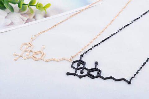 THC Molecule Structure Necklace