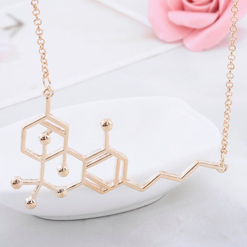 THC Molecule Structure Necklace