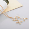 Image of Magic Mushrooms Molecule Structure Necklace