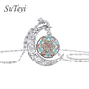 Image of Flower of Life Moon Child Necklace