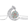 Image of Flower of Life Moon Child Necklace