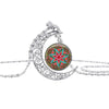 Image of Flower of Life Moon Child Necklace